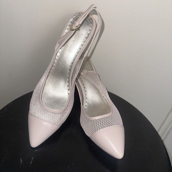 NEW Adrienne Vittadini Women’s Sz 9.5 Pink Blush Sling Back Heel New In Box - Picture 1 of 9